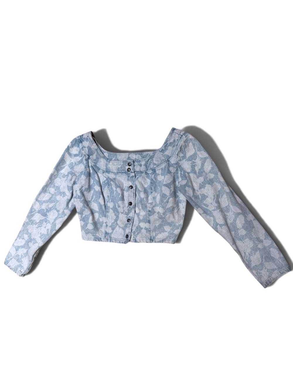 Cherokee Denim Long Sleeve Vintage Top